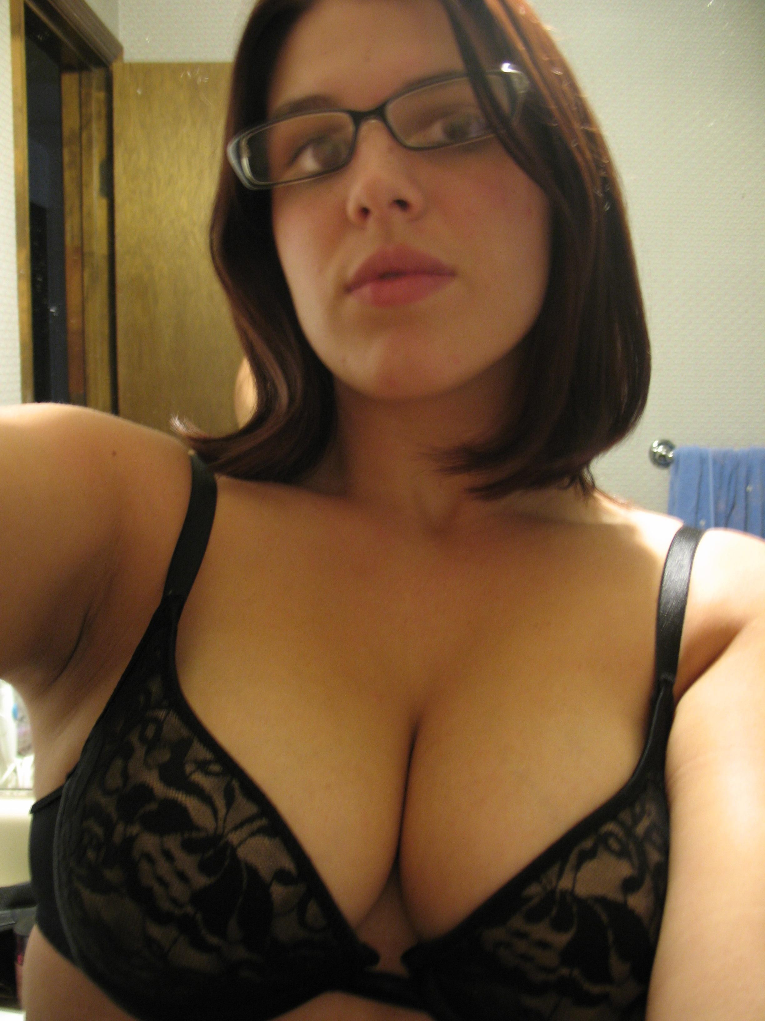 Lingerie Big Tits Glasses