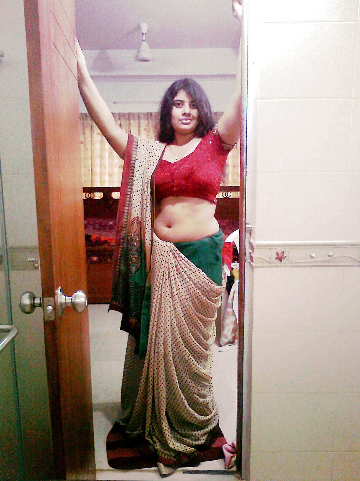best of Saree big woman navel in big