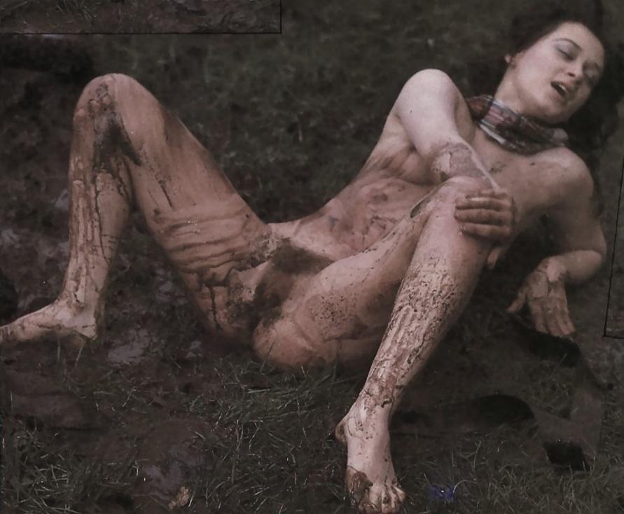 Naked teen mud