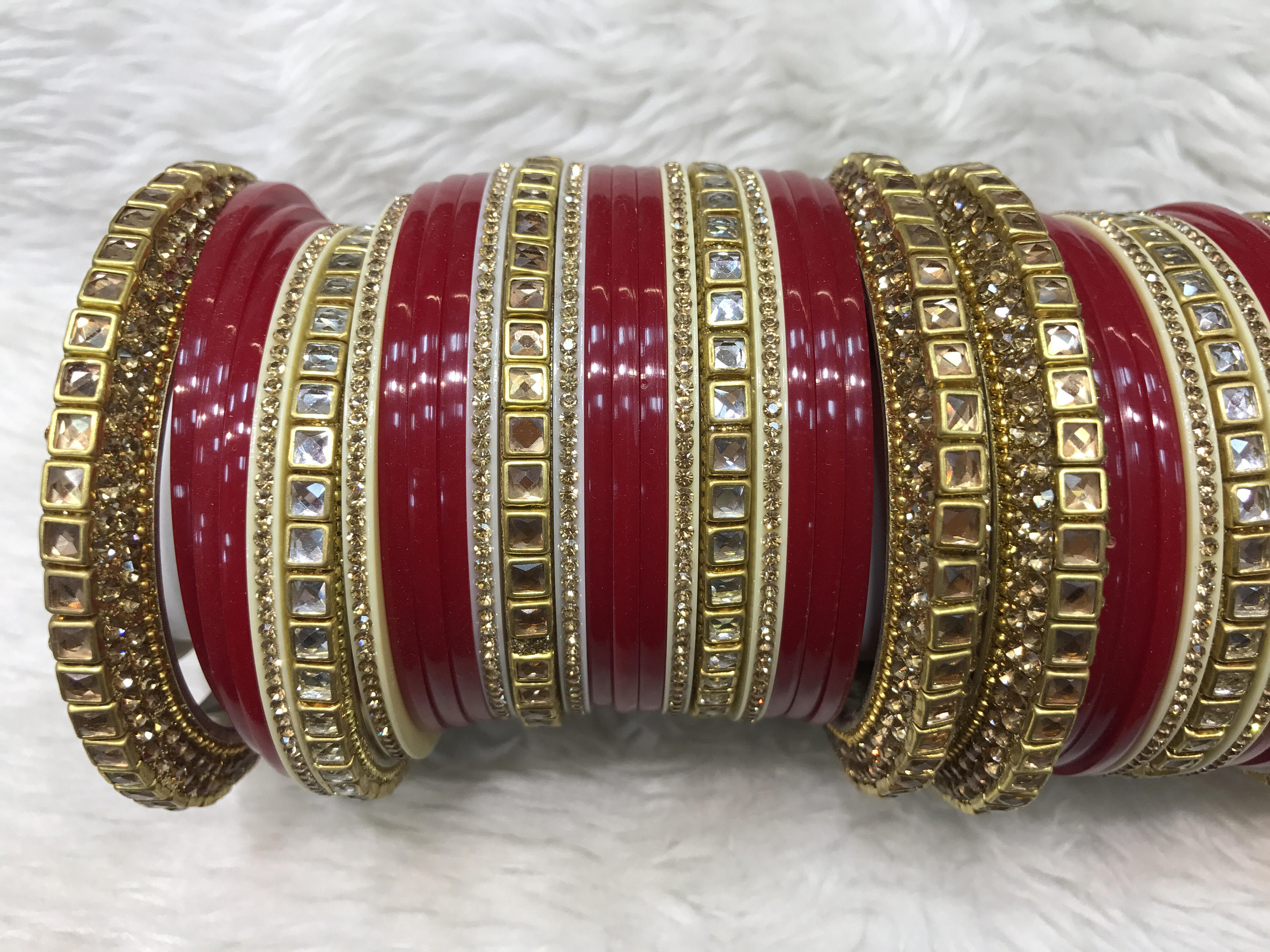 Indian red bangles