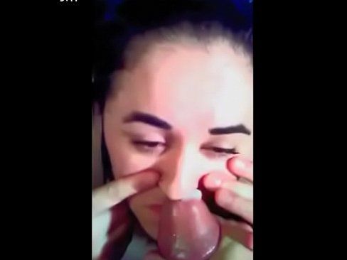 Cums out nose