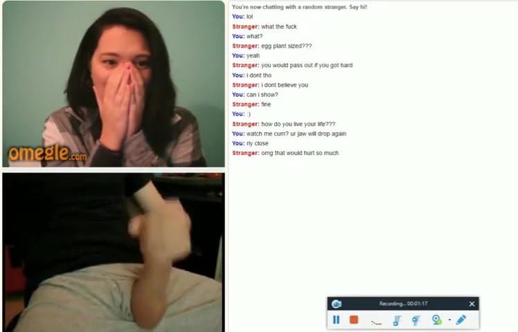 Teen shocked dick omegle