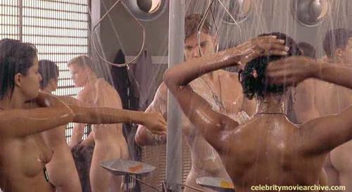 Film in multiple nude scene shower