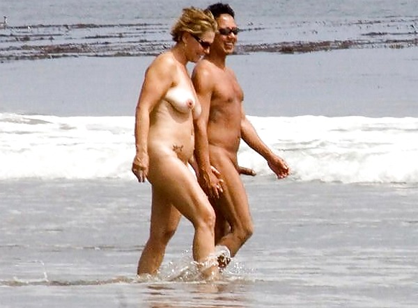 Awkward boner nude beach