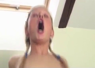 Teens screaming while getting fucked