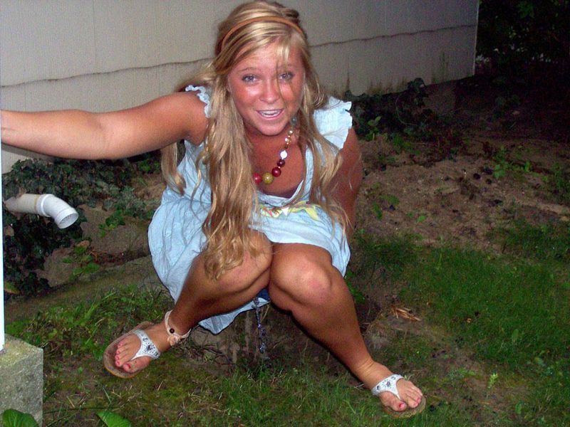 College girl pissing