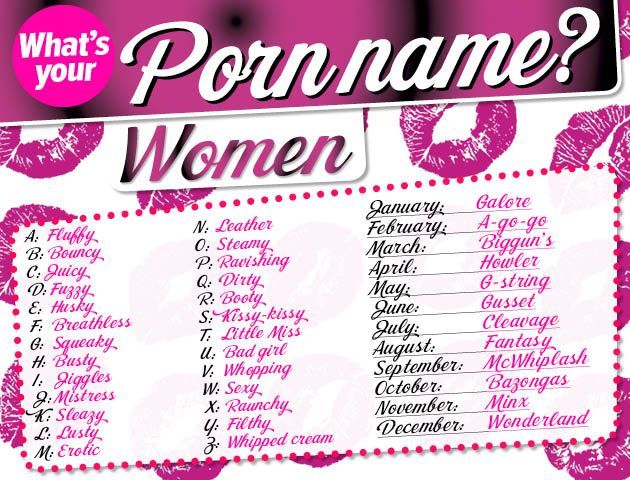 Porn Names For Girls