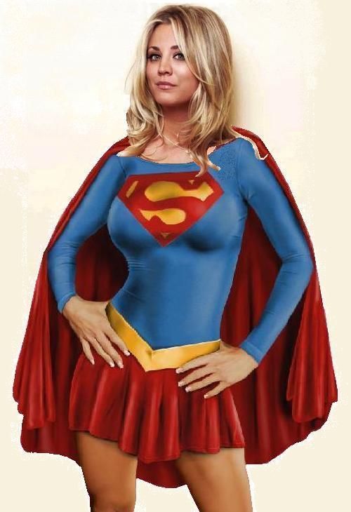 best of Body paint cuoco superman Kaley